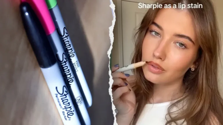 Doctors Caution Against Viral Sharpie Lip-Liner Trend on TikTok sharpie lip liner