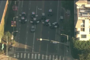pursuit ends in standoff in westwood