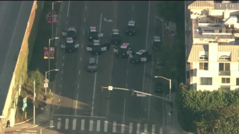 pursuit ends in standoff in westwood